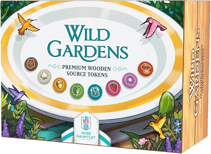 Wild Gardens: Premium Wooden Source Tokens Pack